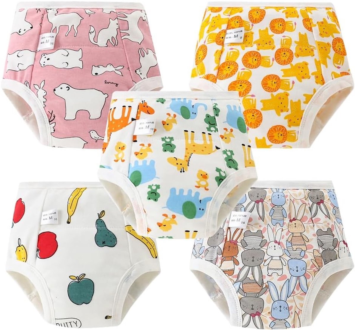 Trainingsbroek voor op de pot, wasbaar en herbruikbaar, ideaal voor meisjes en jongens, comfortabel en praktisch