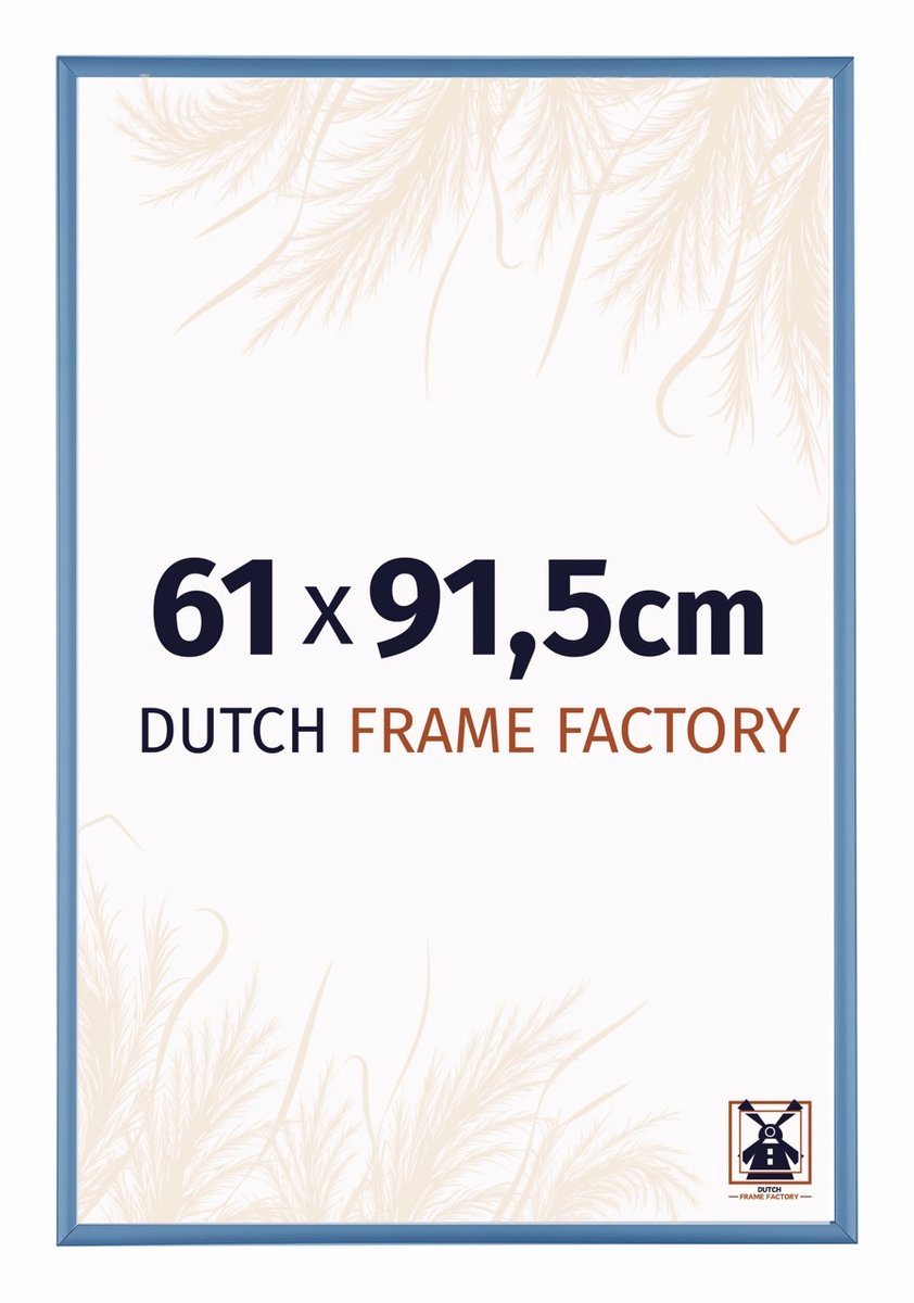 Fotolijst 61x91,5 cm - Aluminium - Staal Blauw - Kampen