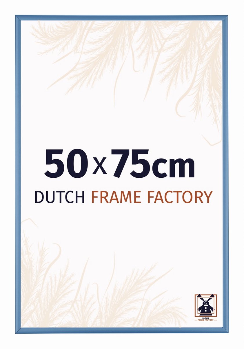 Fotolijst 50x100 cm - Aluminium - Staal Blauw - Kampen