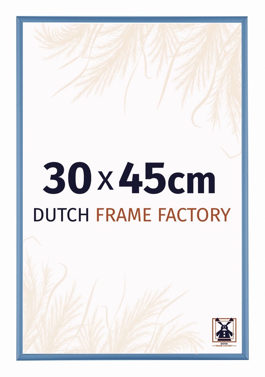 Fotolijst 30x45 cm - Aluminium - Staal Blauw - Kampen