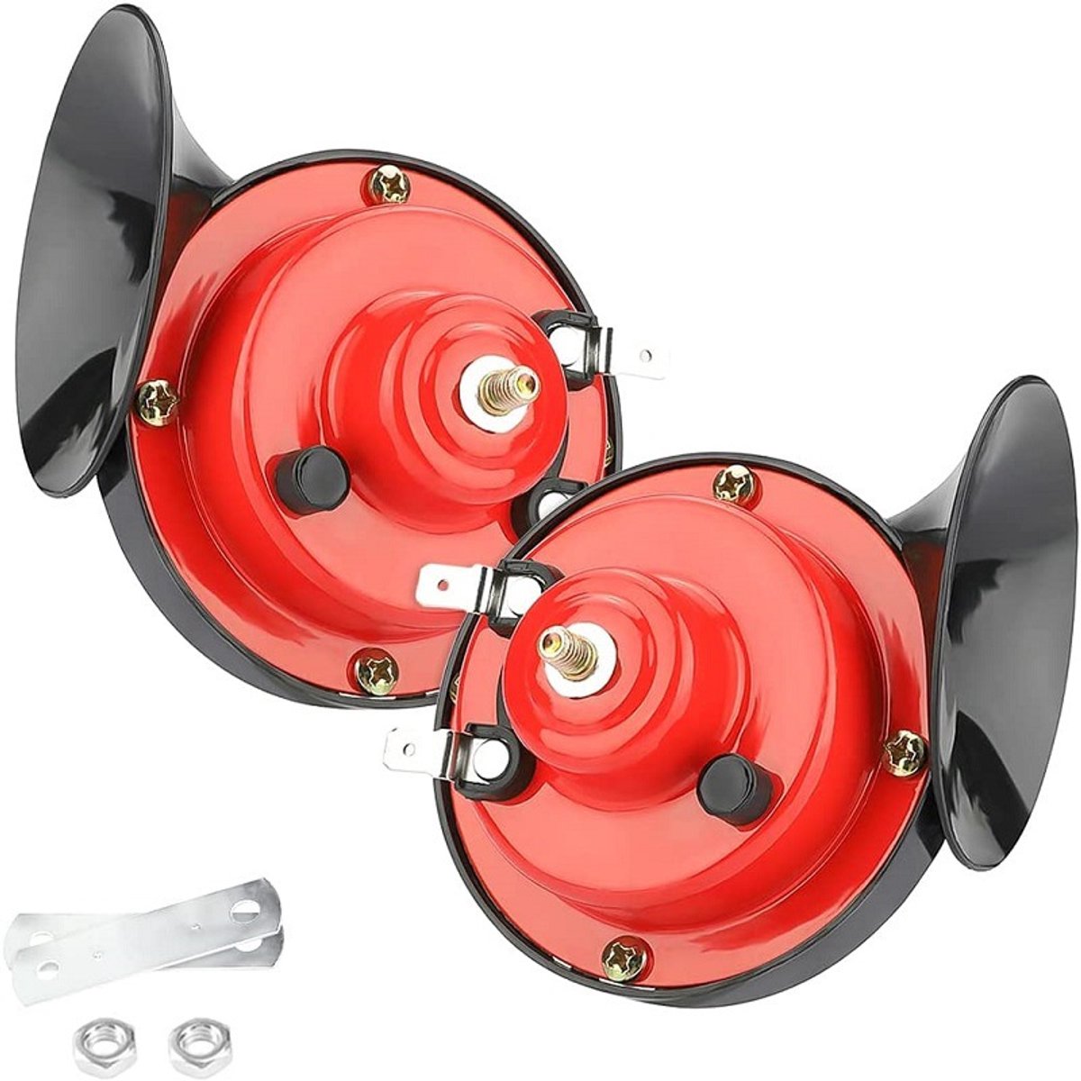 Autoluchthoorn - slakvormig 300DB 12V elektrisch signaalapparaat universeel montageaccessoire voor auto en motorfiets