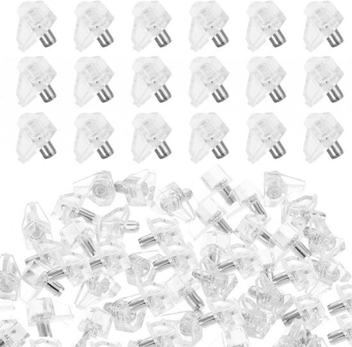 5 mm planksteunpen steunkast plank pinnen doorzichtige plastic vervangende pen (20 stuks)