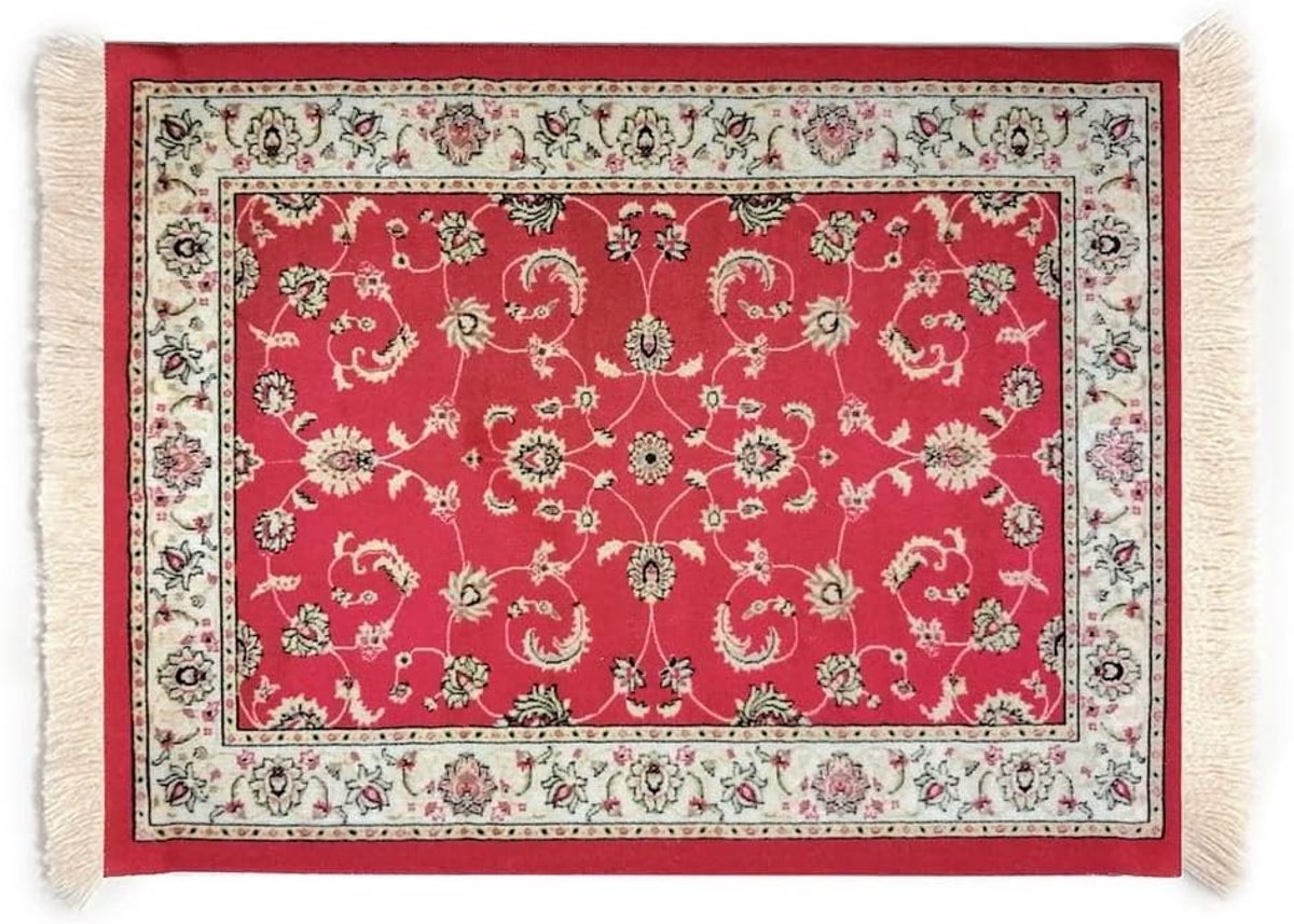 Vintage Retro Boho Muismat 28 x 18 cm - Oosterse Tapijt Stijl voor Kantoor en Thuis, Laptop en Computer Accessoire