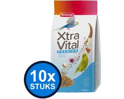 10x Beaphar - XtraVital parkiet 500gr - Vogelvoer - 500 g