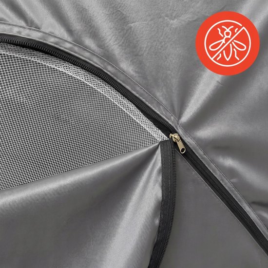 MOZY® - 4-Persoons Kampeertent - 440 x 250 x 150 cm - met 2 Slaapkamers - Muskietennet - Waterbestendig - Kamperen - Camping — afbeelding 3