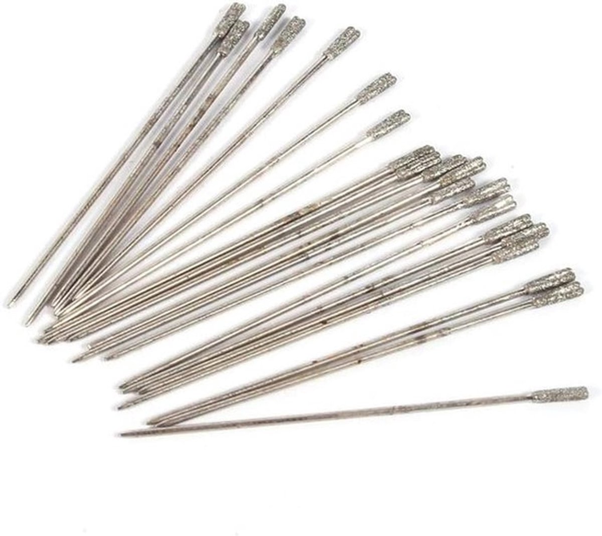 Set van 10 diamant gecoate precisie boor 1 MM voor sieraden Agaat.