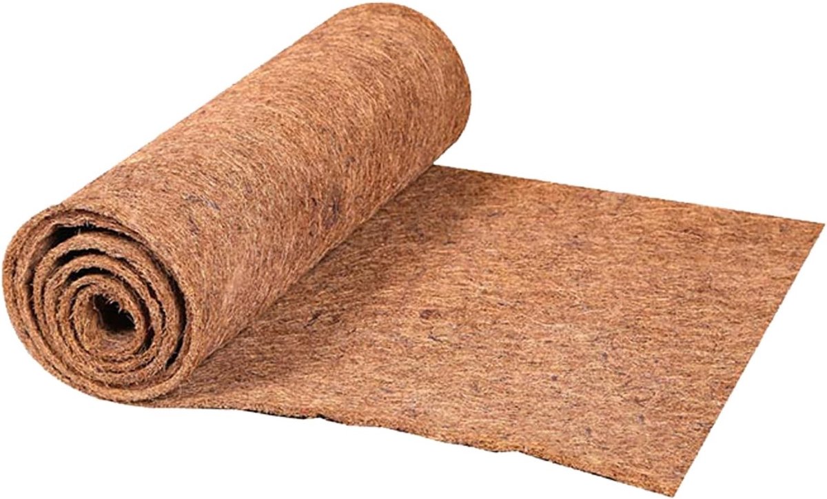 Coconut Liner Roll 20 cm x 100 cm voor Planten, Winterbescherming, Onkruidbestrijding en Tuinmatten