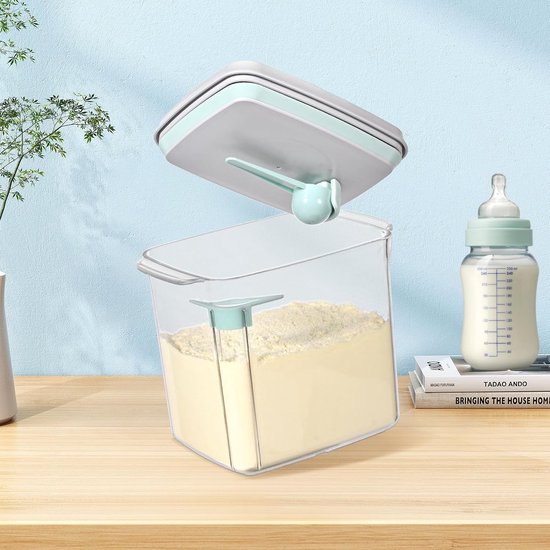 Melkpoeder bewaarbus - 1700ml - Anti-UV versie - inclusief maatschep - Melkpoeder doseerdoos - Babyvoeding opslag - BPA-vrij - Babyvoeding opslag - Melkpoeder dispenser — afbeelding 3