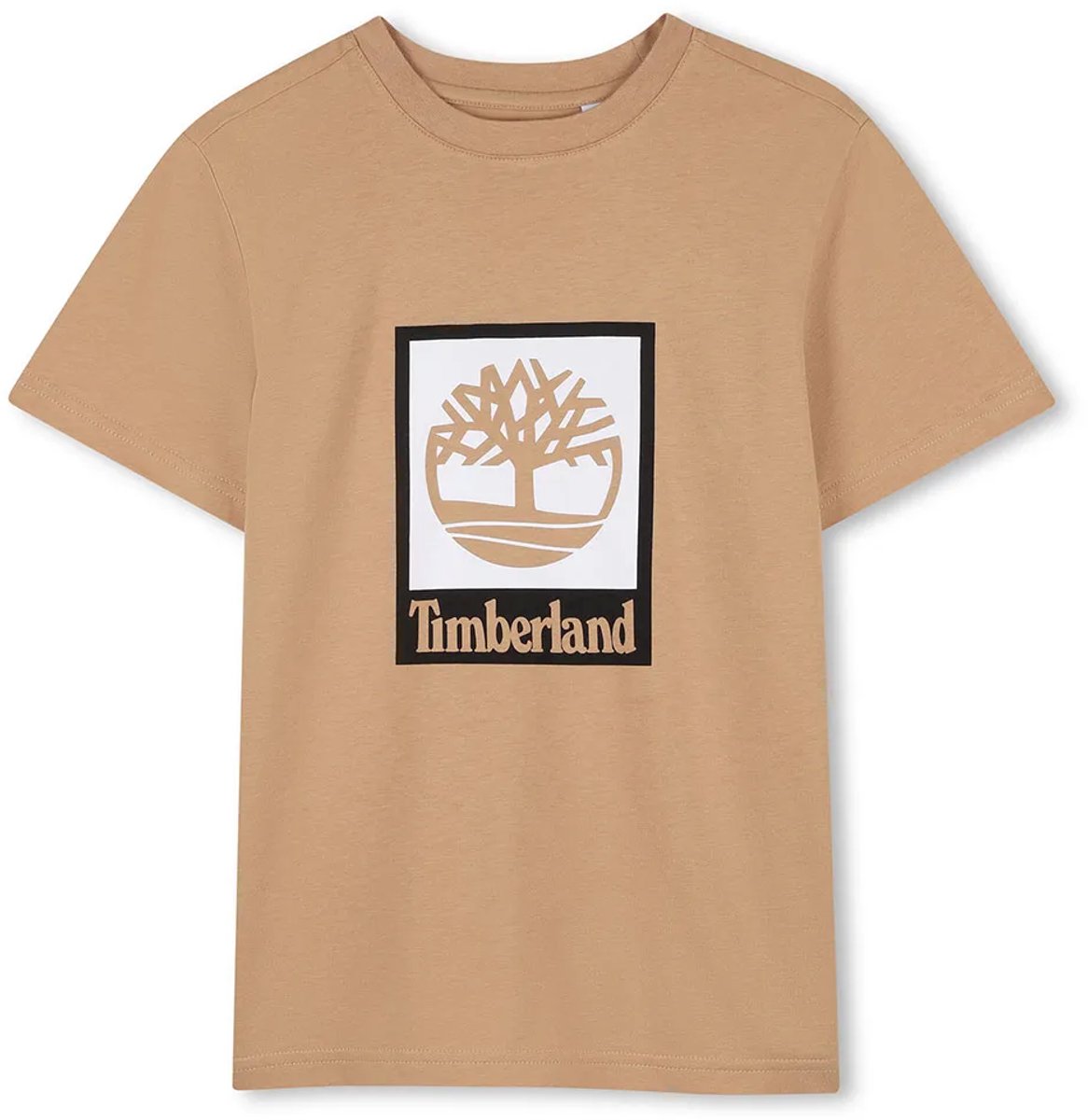 Timberland T60969 T-shirt Met Korte Mouwen 14 Years Jongen Beige