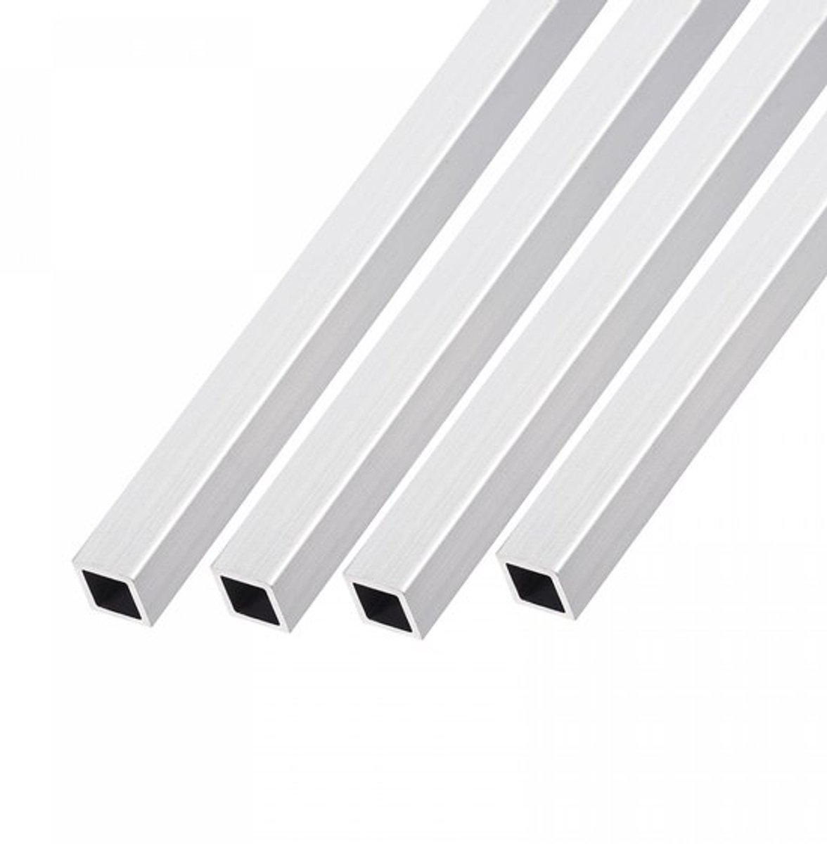 4 stuks vierkante aluminium buizen 8mm x 8mm x 1mm x 200mm 6063 aluminium buizen voor huishoudelijke apparaten