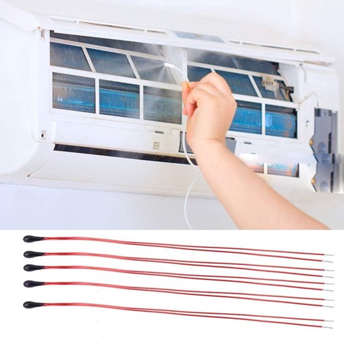 Hoge Gevoeligheid Thermistor Temperatuursensor voor 3D Printer - 10 Stuks met 60mm Geëmailleerde Draad