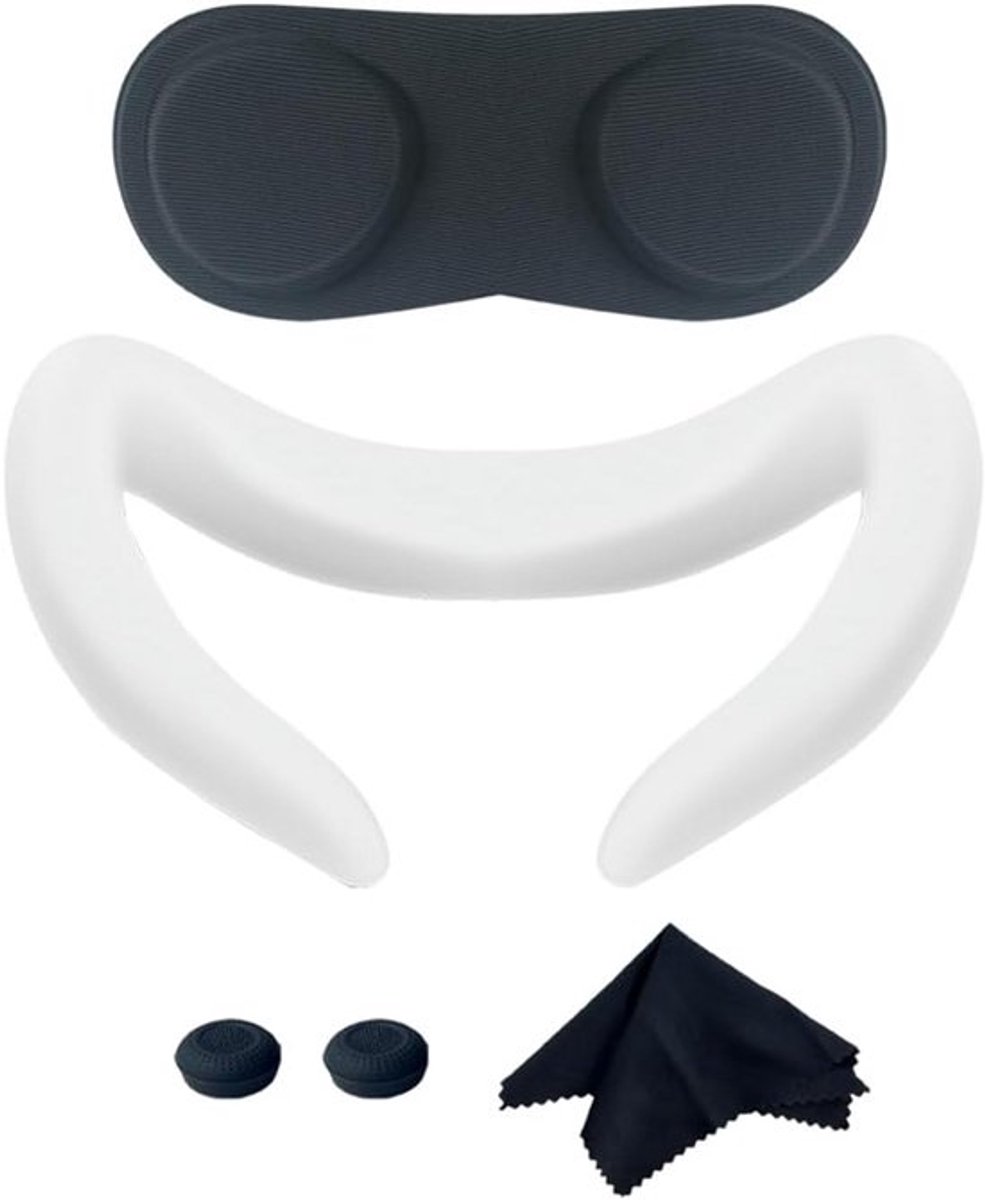 Geïntensiveerde VR-gezichtsbedekkingsset voor Meta Quest 3 - Zweetbestendig en Waterdicht Gezichtsmasker met Kussen en Lenshoes