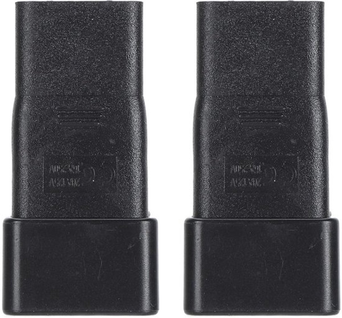 Set van 2 professionele IEC320 C20 naar IEC320 C21 stroomadapters voor computers, PDU, UPS en monitoren, eenvoudig te gebruiken met stevige pasvorm voor thuis en kantoor apparatuur