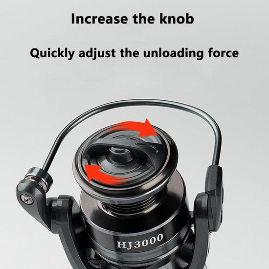 Krachtige Spinning Reel met 10kg Remkracht voor Zoet- en Zoutwatervissen - Ideaal voor Forel, Baars, Snoek en Karper Vissen van Merkloos — afbeelding 5