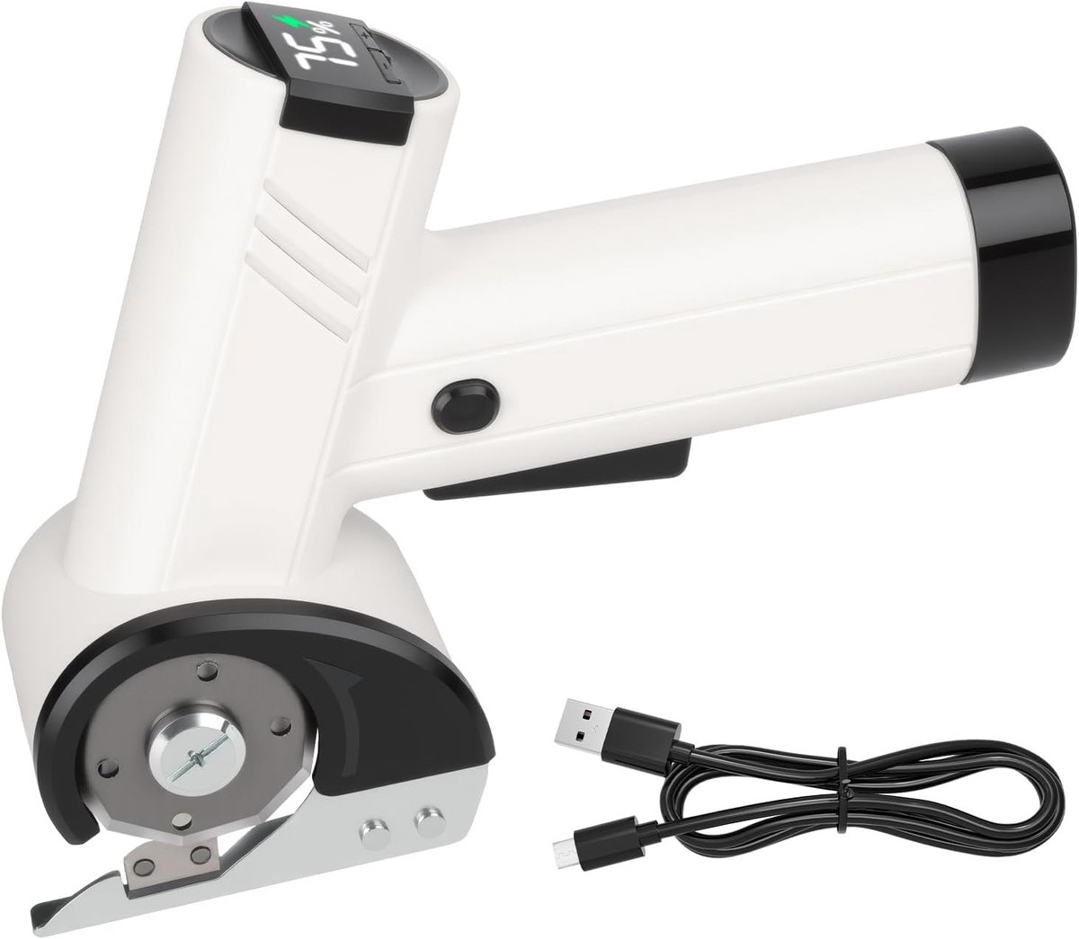 Multifunctionele elektrische kartonsnijder met LED-licht en 4 snelheden voor karton, tapijt en leer