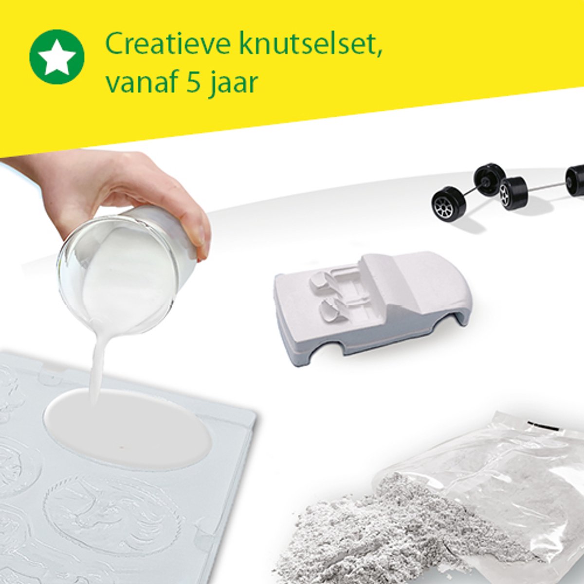 SES Creative Gieten en Schilderen - Auto's met Wieltjes - Voor Jongens vanaf 5 Jaar - Knutselen - Schoencadeautjes Sinterklaas — cadeau in Spellen & Speelgoed - foto 4
