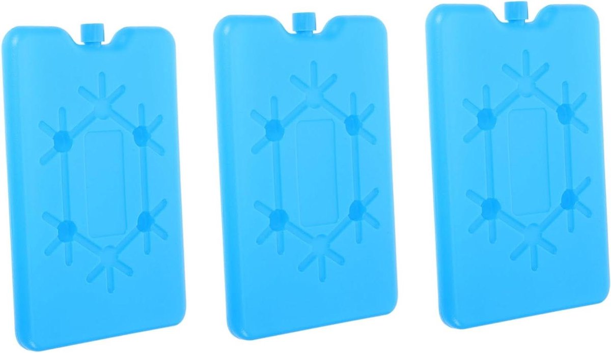 Koelelementen Koelbox - Herbruikbare Ijsblokken - Maaltijden Koel Houden - Lekvrij Ontwerp - 200 Ml Per Stuk - Blauw