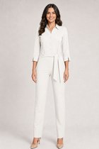 Mi Piace Travel Jumpsuit Dames - Met Ceintuur - Kit - Maat M/38 - 202033