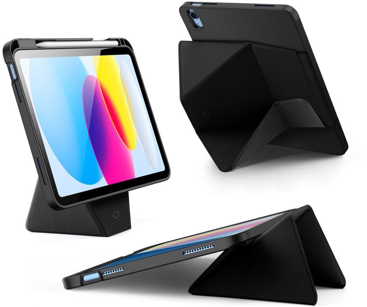 Dux Ducis Vers - Hoes Geschikt voor iPad 11 (2025) A16 / 10.9 (2022) - Book Case met Standaard - Sleep/Wake - Zwart