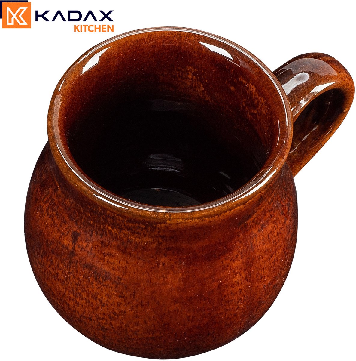 KADAX mokken voor glühwein 250 ml met handvat steengoed mok set van 2 — cadeau in Kookcadeaus - foto 2