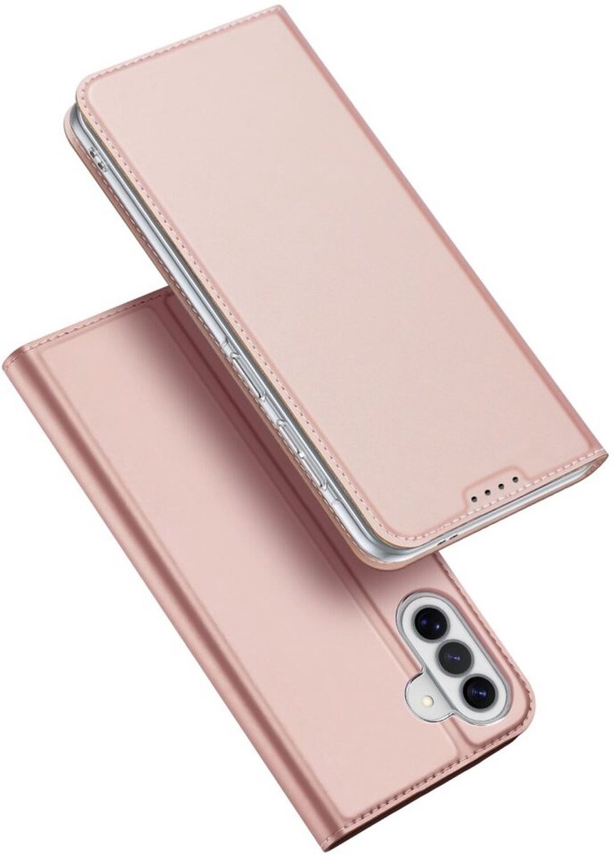 Dux Ducis Skin Pro Hoesje Geschikt voor Samsung Galaxy A37 | Book Case met Pasjeshouder | Portemonnee | Standaard | Roze