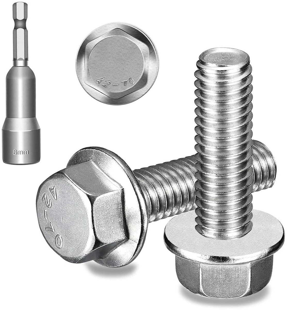 30 Stuks M5 x 20mm Flensbouten van RVS A2 - Ideaal voor Meubelbouw, Constructie en Technische Toepassingen