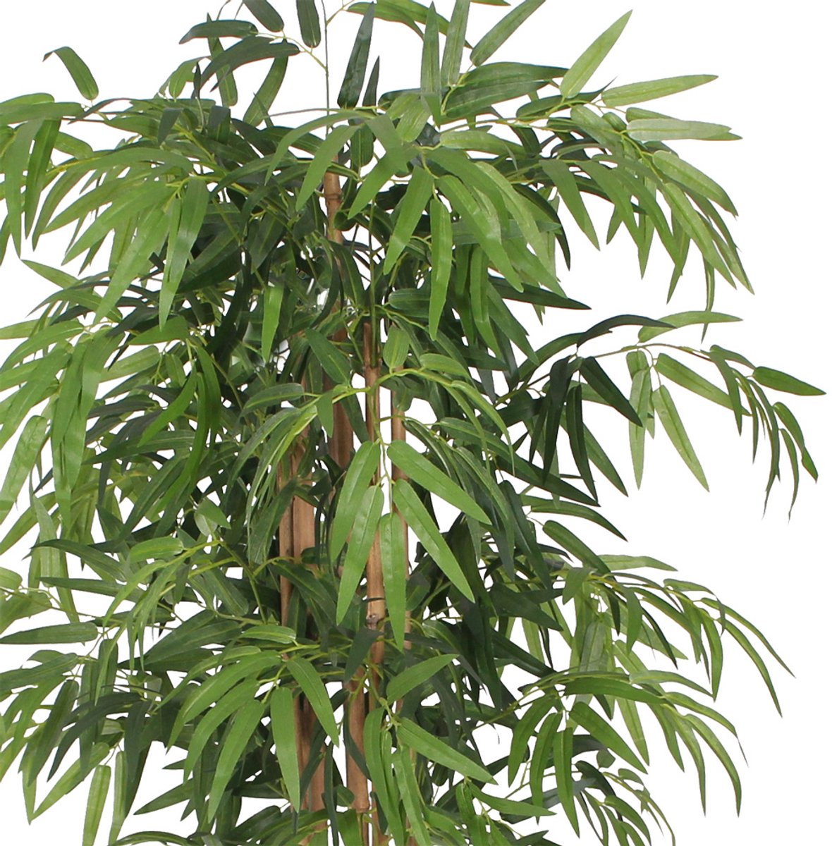Kunstmatige bamboestruik, bamboeboom, kunstplant, kunstmatige boom, kunstmatige bamboe, echte houten stam, interieurdecoratie, 150 cm, Decovego