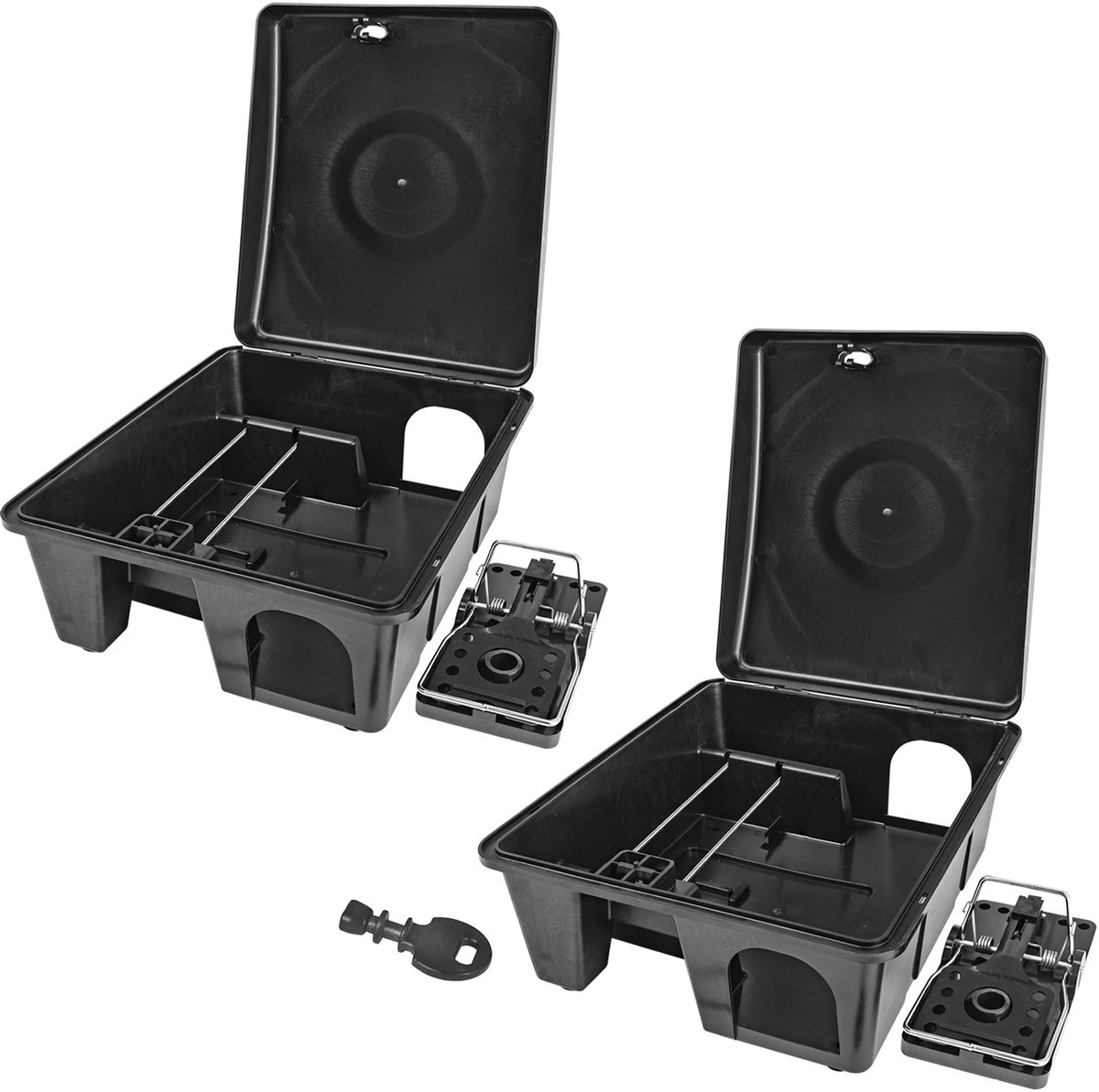 2x Lokaasdoos aasstation muizenval muizendoos knaagdieren rattendoos Petigi