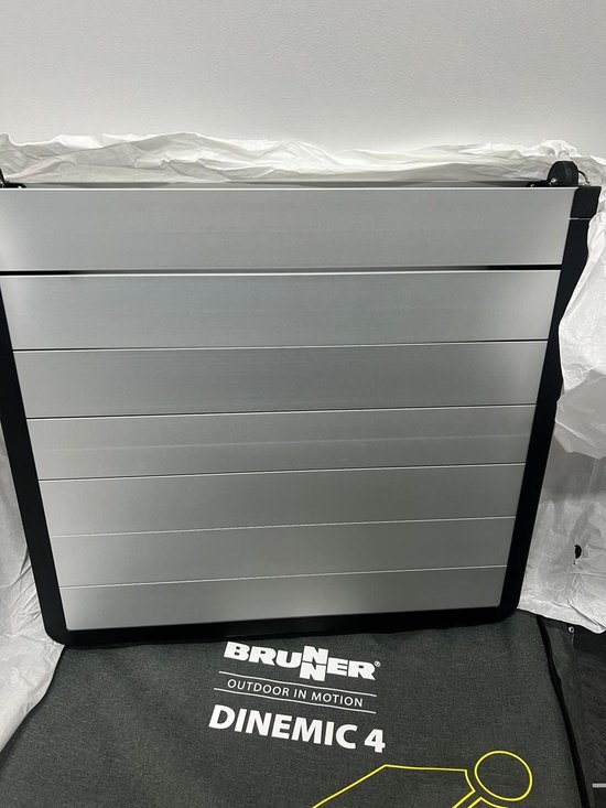 Brunner Dinemic 4 - Campingtafel 110 x 70 x 56/74 cm - Aluminium lamellen blad - Verstelbare poten - Licht en compact van Brunner — afbeelding 3