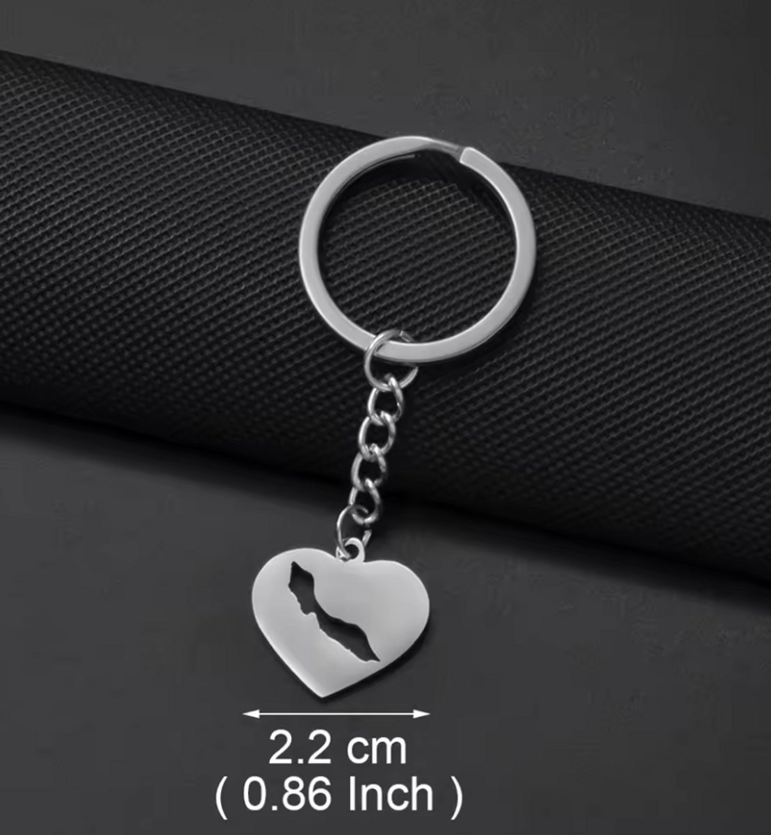 Curaçao Sleutelhanger - Kleur: Zilver - Korsou / Curacao / Dushi - Sleutelhanger - Hoge Kwaliteit - RVS / Roestvrijstaal / Stainless Steel - Incl. Luxe Verpakking - Mooie Sleutelhanger / Keychain - Cadeau / Kado