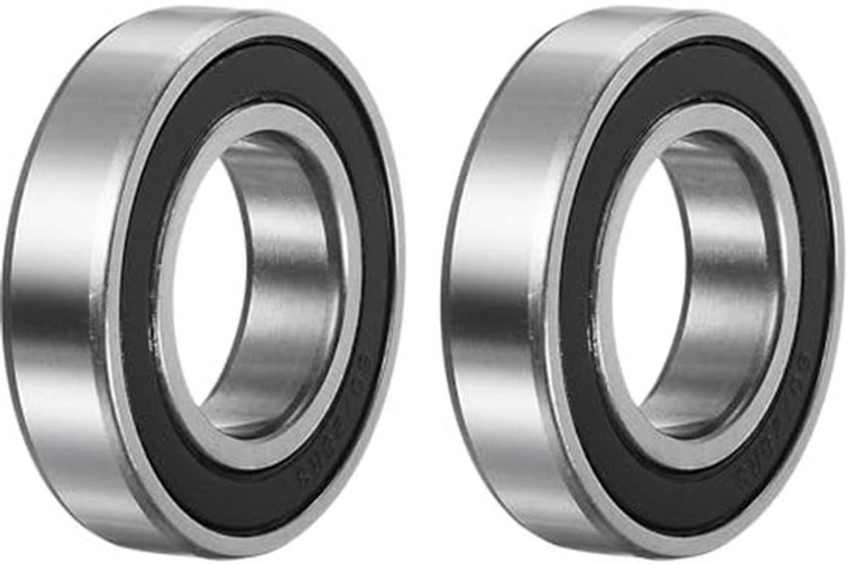 60/28-2RS groefkogellagers, 2 stuks 28 mm x 52 mm x 12 mm hoogkoolstof-chroomstaal Z1 dubbel met rubber beklede afgedichte lagers