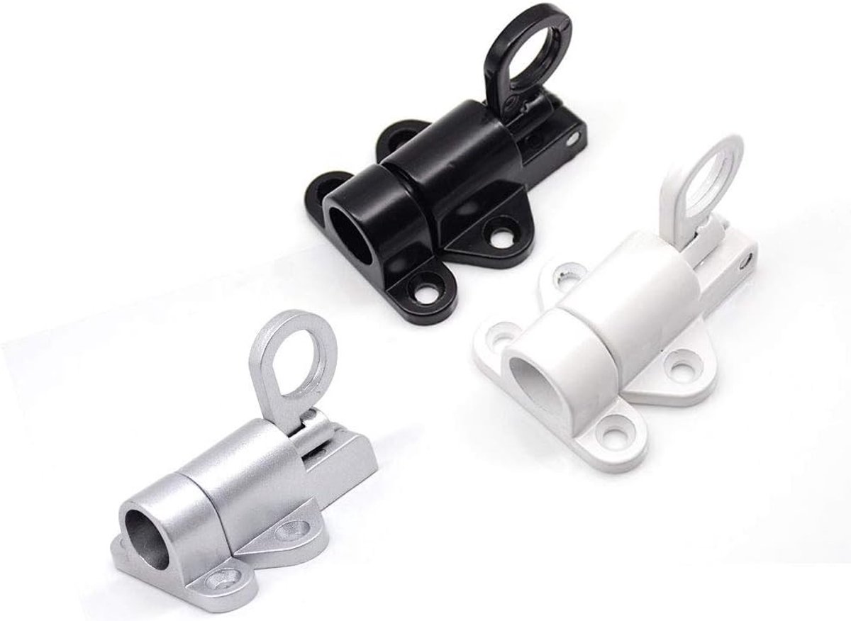 Kleine schuifdeurbolts voor ramen en poorten, beveiligingsslot, zilvergrijs, 1 stuk