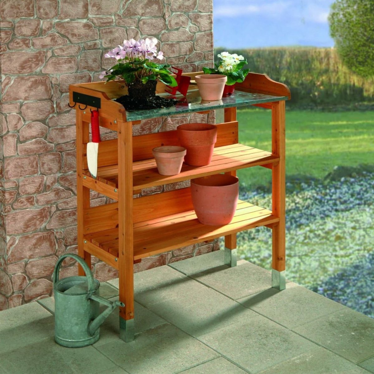 CLGP® Tuinwerktafel - Buitenwerkbank - Tuinwerkbank -Bruin