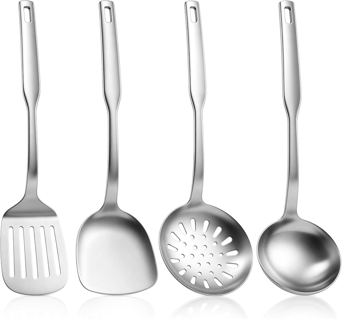 Roestvrijstalen keukenhulpen set van 4, veelzijdige kookgereedschappen voor elke keuken