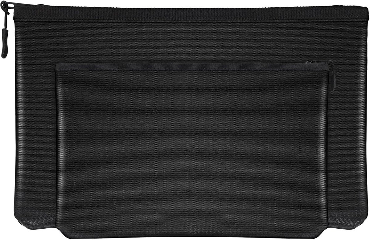 Set van 2 Brandveilige Documentenopslag, 2200 °F Brandveilige Tas, Ideaal voor Geld, Ontvangsten en Paspoorten, 28 x 16 cm en 33 x 23 cm