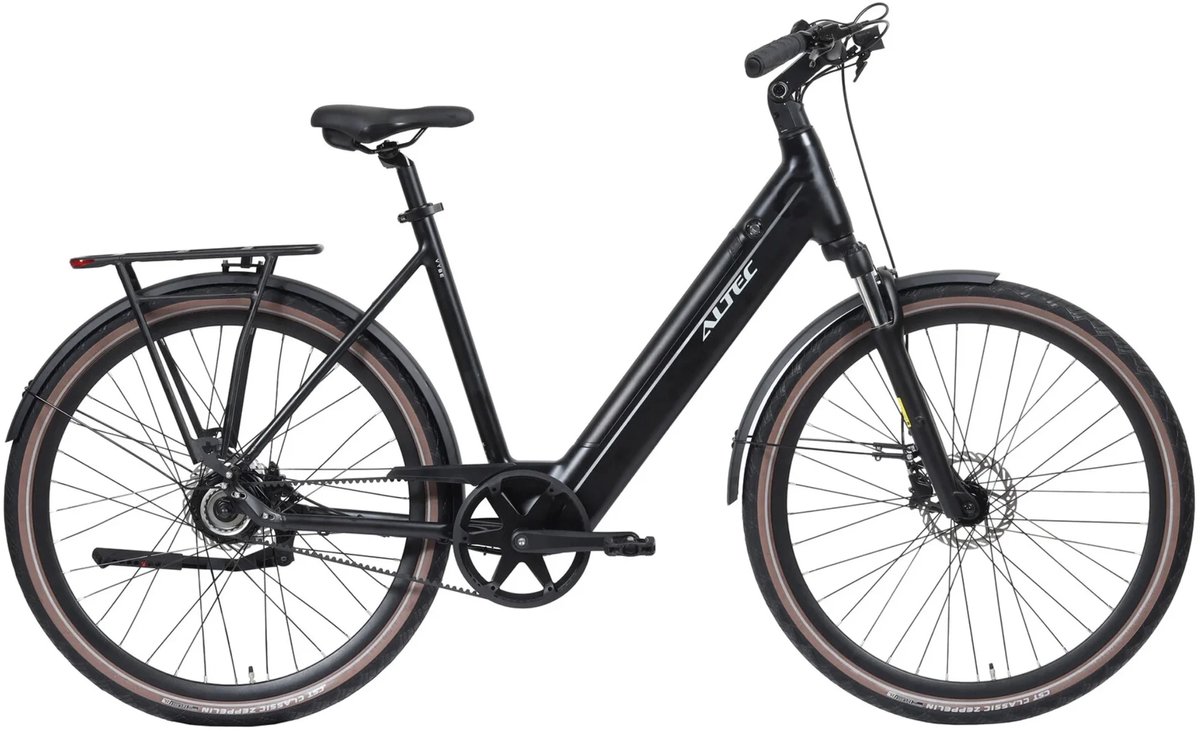 Altec Vybe - Elektrische Stadsfiets - Elektrische Damesfiets - Riembelt - Hydraulische schijfremmen - 28 inch - 55 cm - Zwart