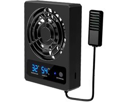Reptile Vivarium Cooler, Reptile Temperatuur- en Vochtigheidsmeter, Automatische Ventilatieventilatorregeling voor Rainforest Terrarium Vivarium Reptielen