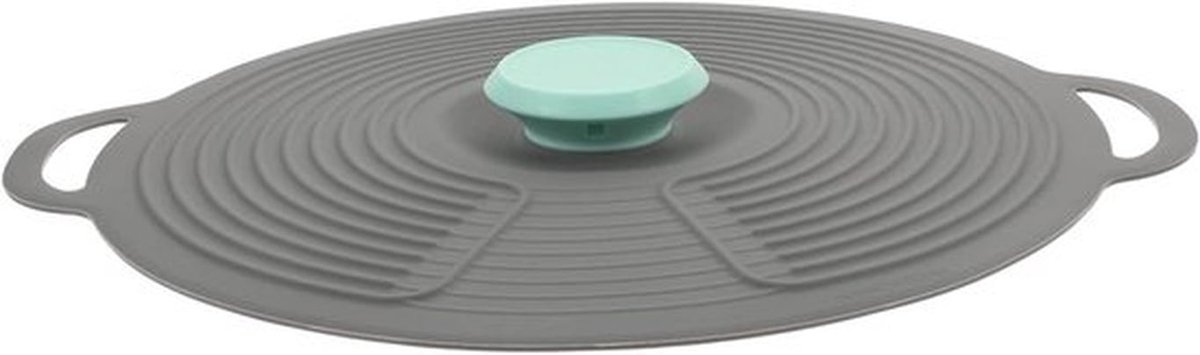 Universal siliconen deksel voor pannen en potten - Hittebestendig en verstelbaar - Voedsel deksel voor pan en wok - Universeel deksel voor koken en stoven - Pan deksel met handvat - Multifunctioneel keukenaccessoire