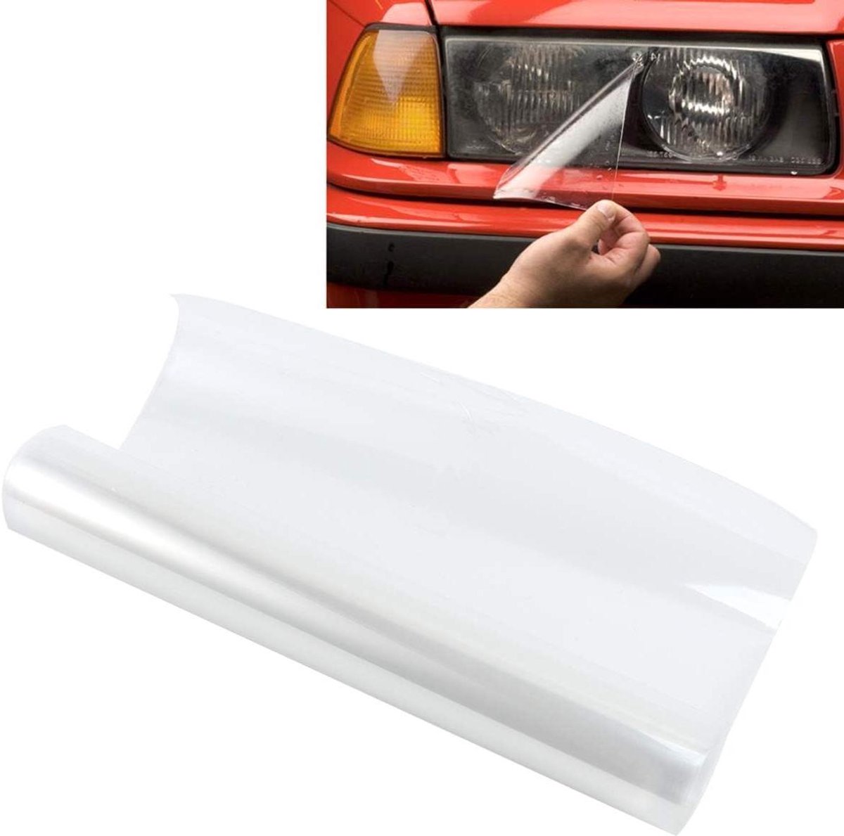 Auto folie - Koplamp tint - Auto personaliseren - Veranderende kleur - 120x30 cm - Transparant