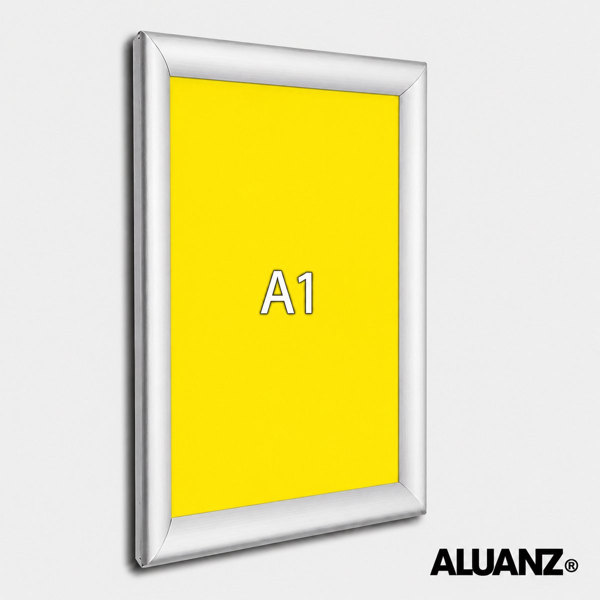 ALUANZ Kliklijst Zilver A1 Aluminium - Wissellijst - Posterlijst - Fotolijst - Inclusief Beschermfolie