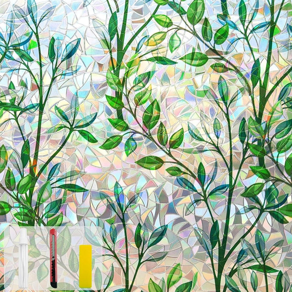 Raamfolie Decoratief - Glasfolie Regenboog - Privacy Creëren - Herbruikbaar Zonder Lijm -
