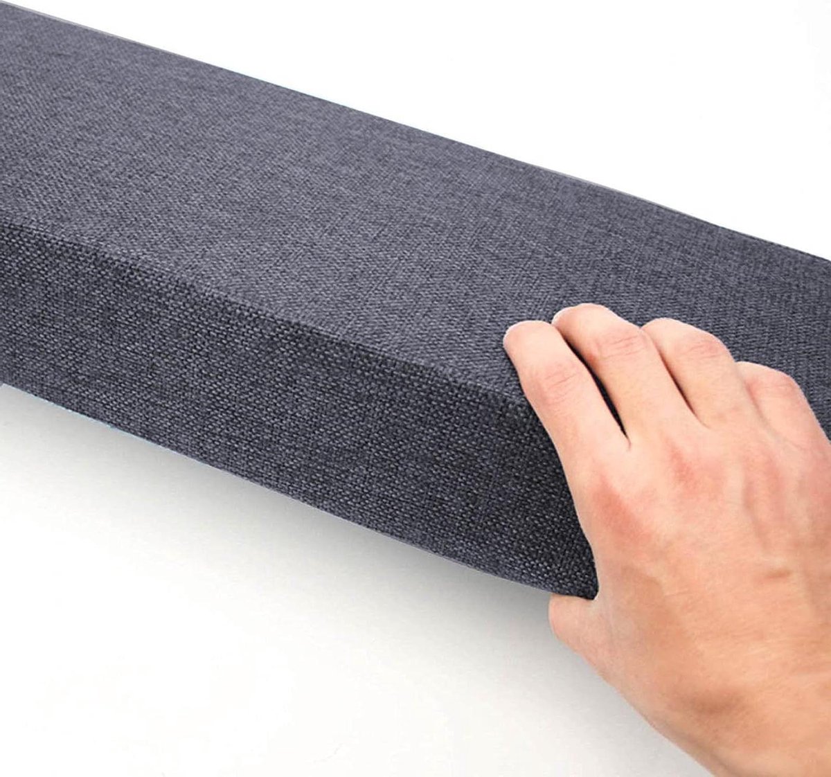Zitkussen Bank - Lange Kussens - Buiten Zitten - Wasbare Hoes - 180x40cm - Donkergrijs