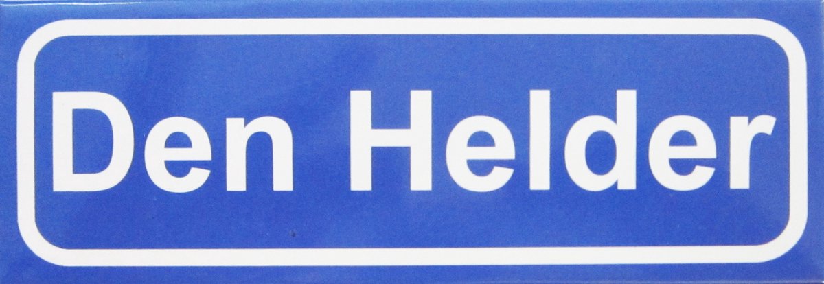 Souv© - magneet plaatsnaambord Den Helder