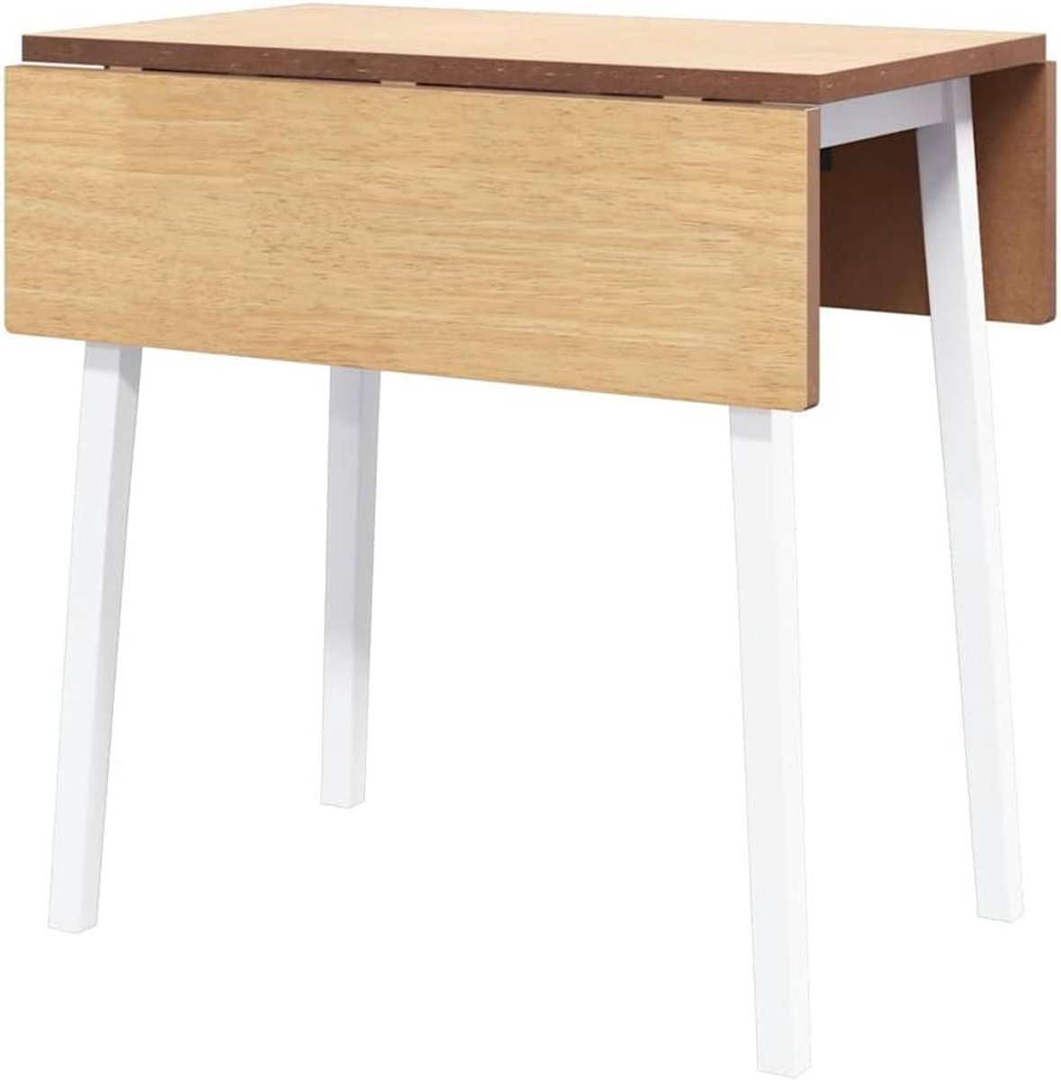 Eettafel Massief Hout - Keukentafel Hout - Eten en Werken - Robuust Rubberhout - Niet gespecificeerd - Wit