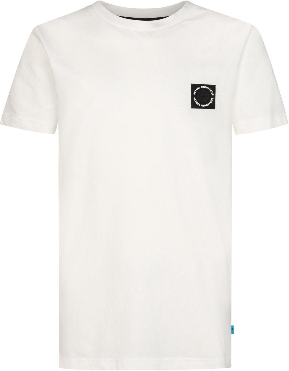 Petrol Industries - Jongens Relaxed katoenen T-shirt millpath - Wit - Maat 152
