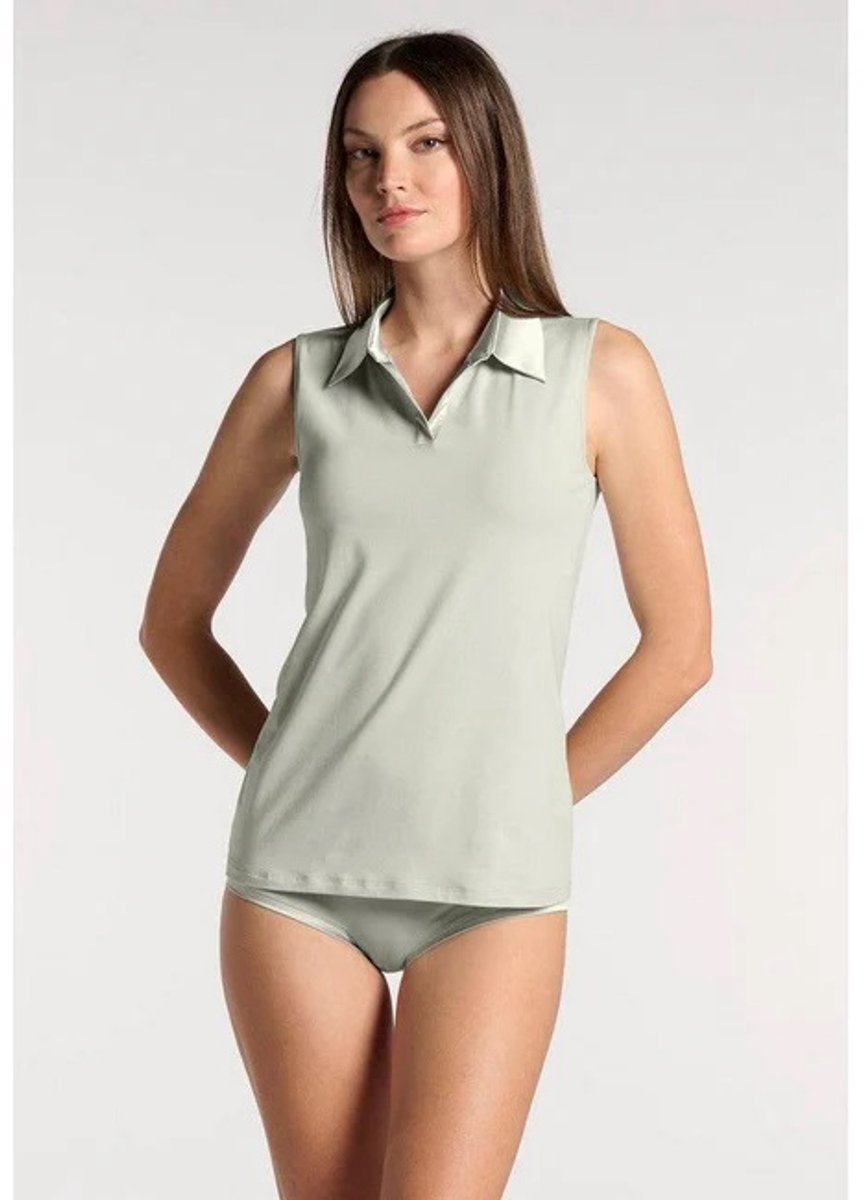 Oroblu Perfect Line Cotton American Polo VOBT67383-11000 Pearl-S