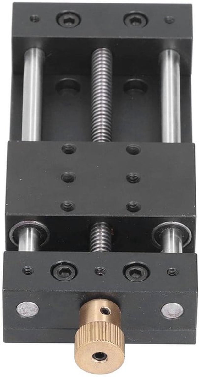 Premium - Lineaire Fase Actuator 75mm Lineaire Beweging Rail Gids Tafel Handmatige Glijdende Stage Aluminium Legering Hoge Nauwkeurigheid Linear Rail Gids met Basis