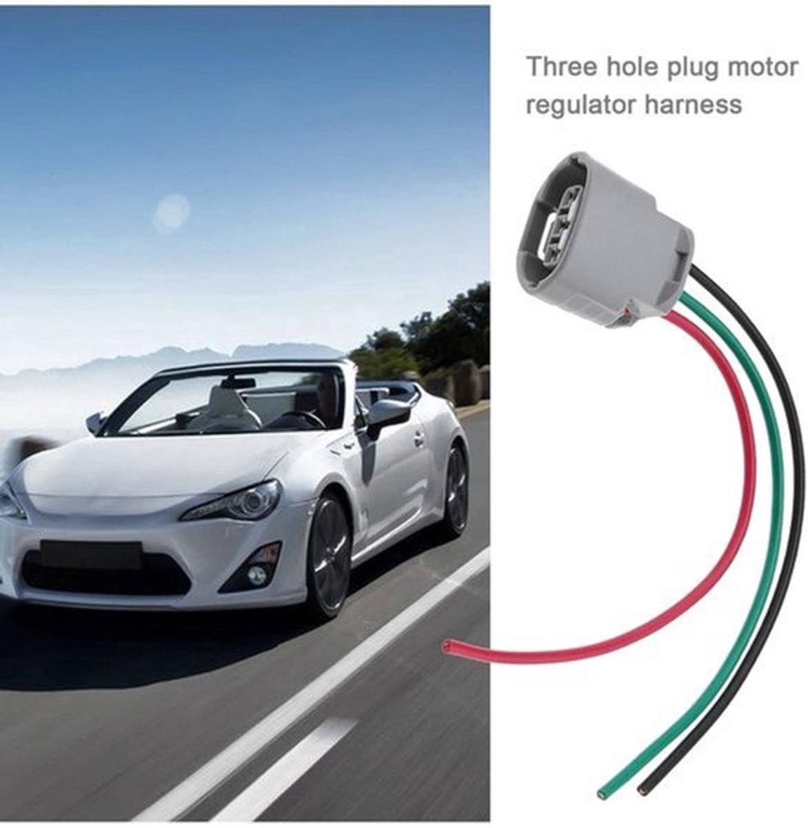 Vervanging 3 Pin Dynamo Plug Connector Wire Harness 6189-0443 voor Toyota en Lexus