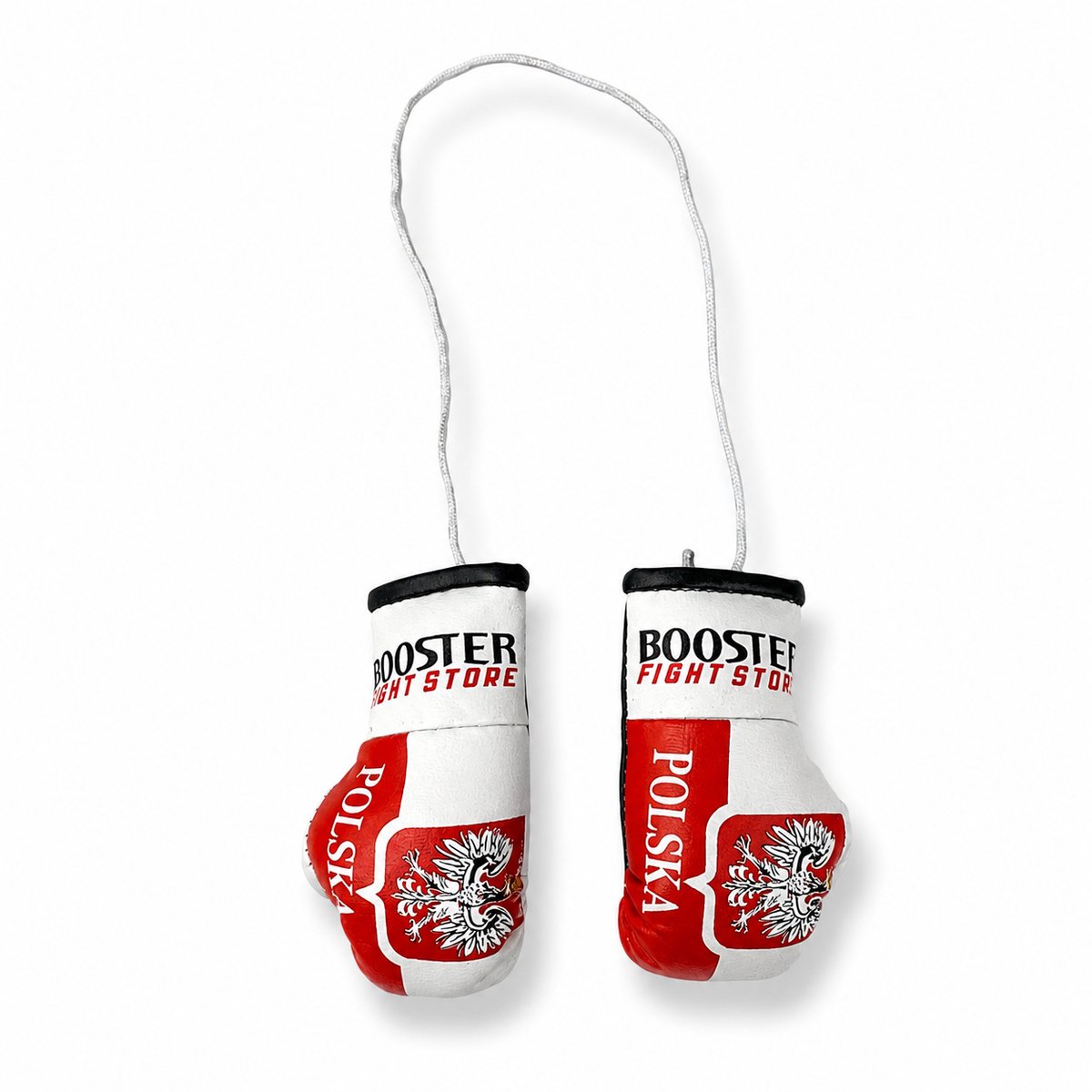 Booster Mini Bokshandschoen Auto Hanger – Polen – Polski Vlag – Auto Spiegel Hanger
