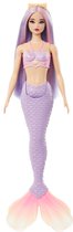 Barbie A Touch of Magic - Paarse zeemeermin staart - Barbiepop